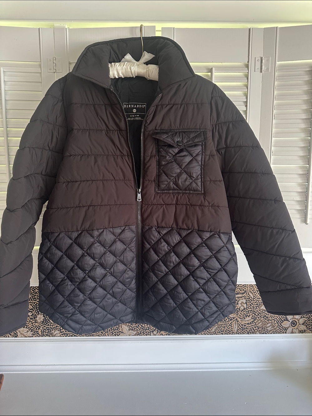 Bernardo  Black Quilted Puffer Jacket